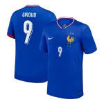 GIROUD #9 Camisola de Futebol da França 2024 GIROUD #9 France Home Soccer Jersey 2024