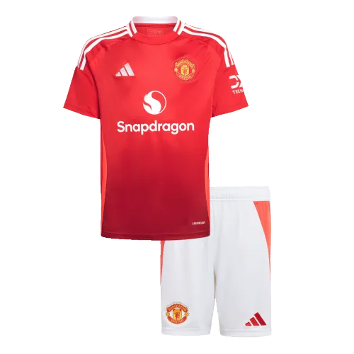 Manchester United Heim Kinder Fußball Trikots Kit 2024/25