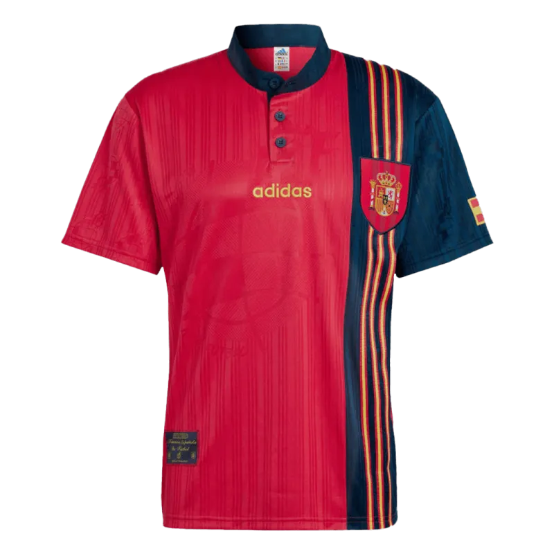 Maglia da calcio vintage Retro Spagna Home 1996