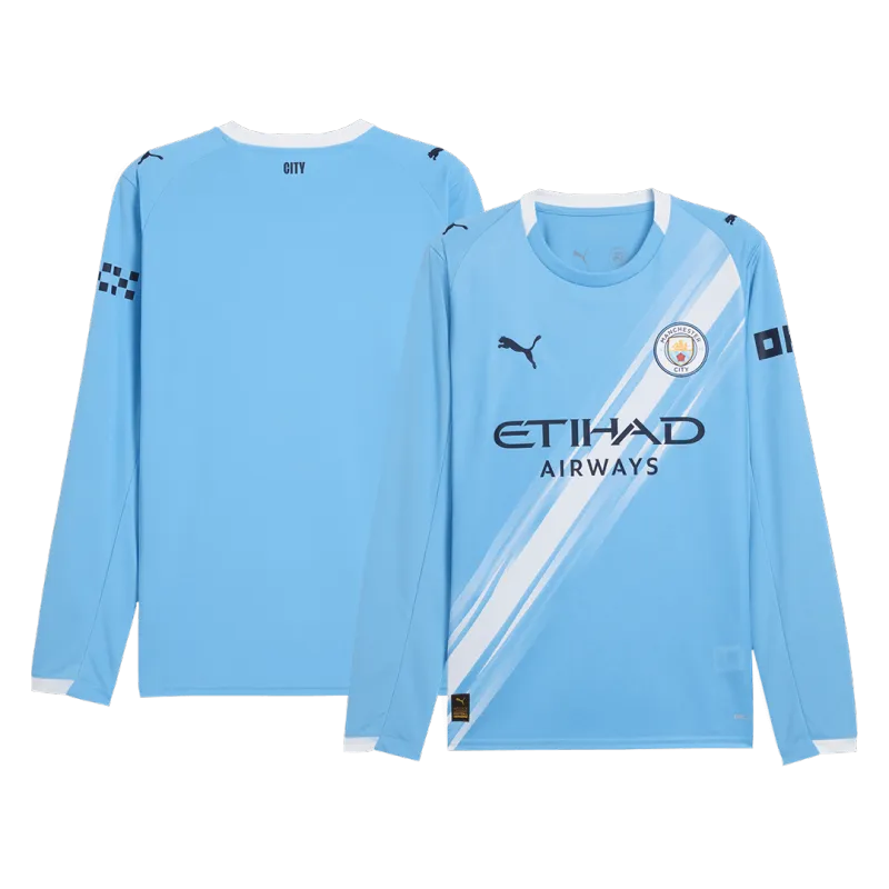 Camisola de Futebol de Manga Comprida do Manchester City 2025/26