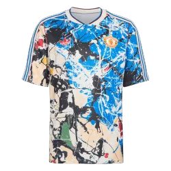 Manchester United Pre-Match Soccer Jersey 2025/26 Blue - product photo US16.99 - Manchester United Pre-Match Soccer Jersey 2025/26 Blue