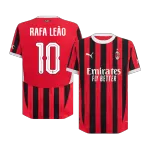 RAFA LEÃO #10 AC Milan Home Authentic Men's Soccer Jersey 2024 - UCL