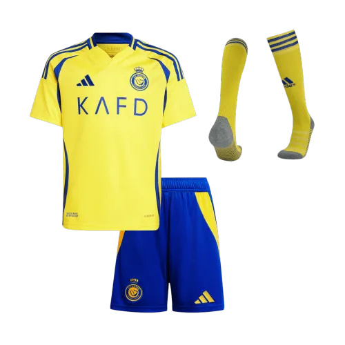 Al Nassr Home Kids Soccer Jerseys Full Kit 2024/25