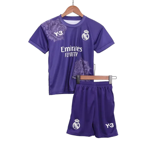 Real Madrid Fourth Away Kids Soccer Jerseys Kit 2023/24