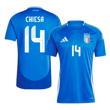 CHIESA #14 Italy Home Men's Soccer Jersey EURO 2024