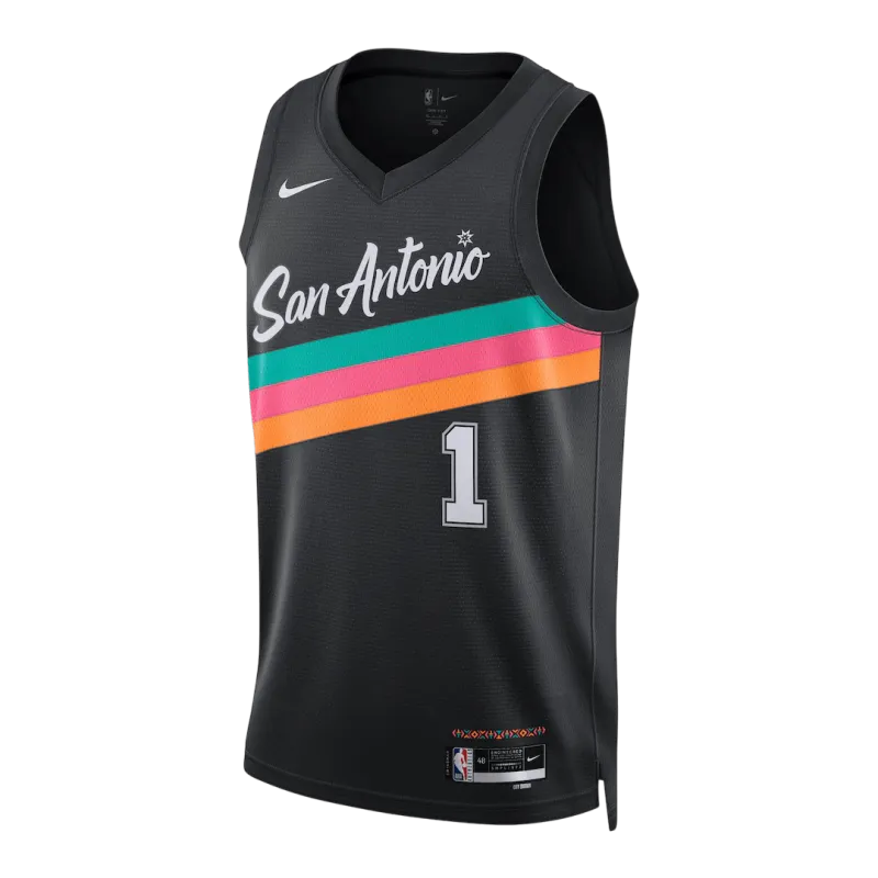 Wembanyama #1 San Antonio Spurs Men’s Swingman Jersey 2025/26 – City Edition