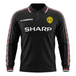US21.99 - Retro Soccer Jersey Manchester United Away Long Sleeve 1998