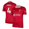 VIRGIL #4 Liverpool Home Soccer Jersey 2024/25