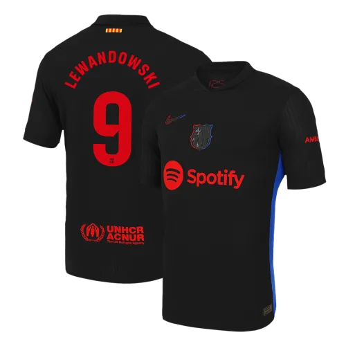 LEWANDOWSKI #9 Barcelona Away Authentic Men's Soccer Jersey 2024/25