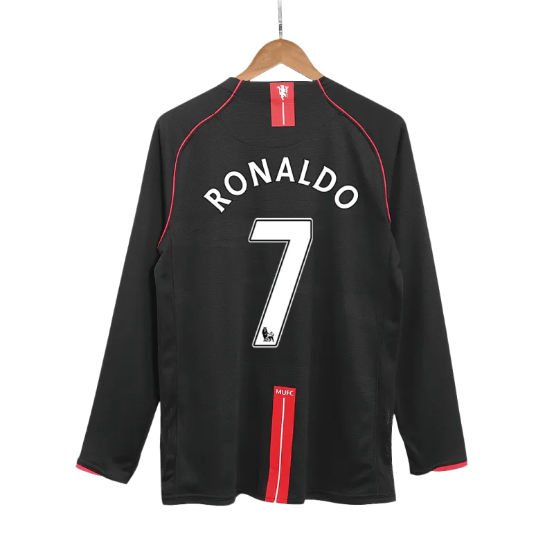 Vintage Soccer Jersey Retro RONALDO #7 Manchester United Away Long Sleeve 2007