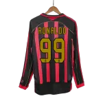 Vintage Soccer Jersey Retro RONALDO #99 AC Milan Home Long Sleeve 2006 Vintage Soccer Jersey Retro RONALDO #99 AC Milan Home Long Sleeve 2006