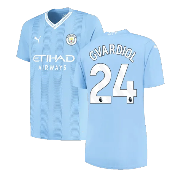 GVARDIOL #24 Manchester City 23/24 soccer jersey - A-Grade Quality Detail View
