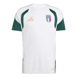Italy Pre-Match Soccer Jersey World Cup 2026 White - product photo Italy Pre-Match Men's Soccer Jersey World Cup 2026 White front with national crest.