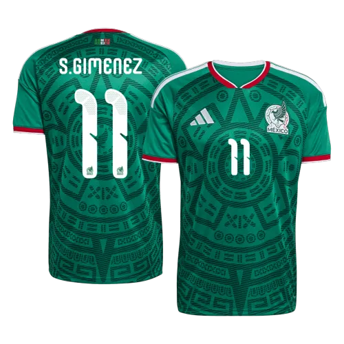 S.GIMENEZ #11 Mexico Home Men's Soccer Jersey World Cup 2026