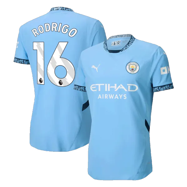 RODRIGO #16 Manchester City Player Version soccer jersey - A-Grade Quality Detail View