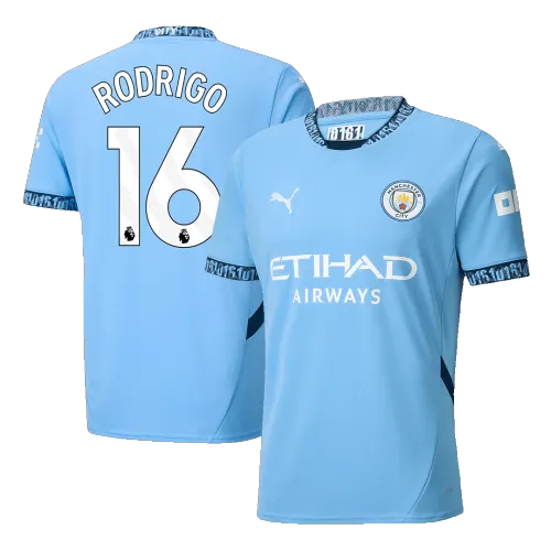 RODRIGO #16 Manchester City Home Men's Soccer Jersey 2024/25
