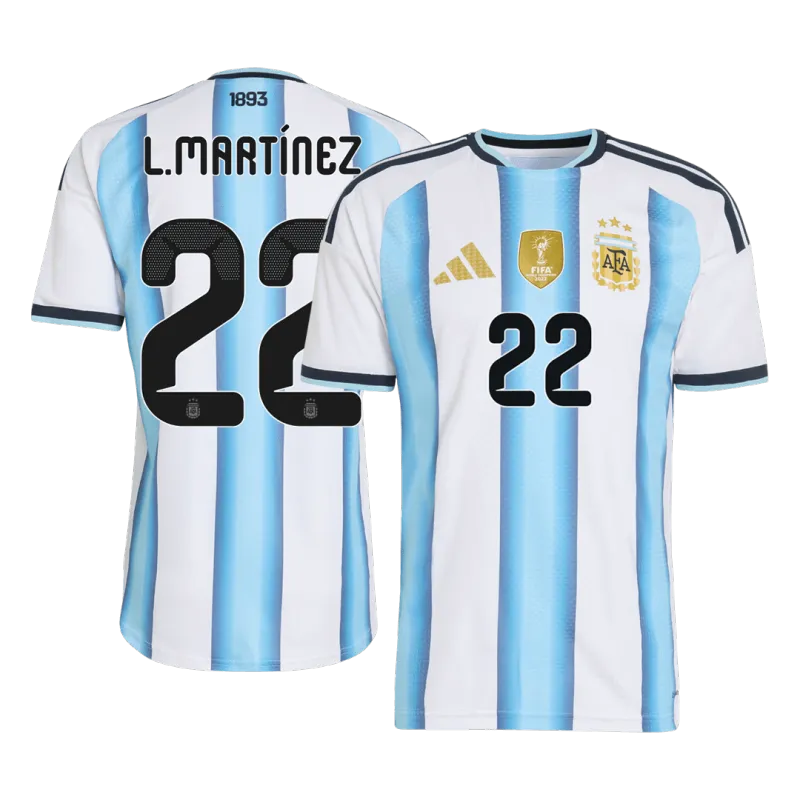 L.MARTINEZ #22 Argentina Home Player Version Jersey World Cup 2026