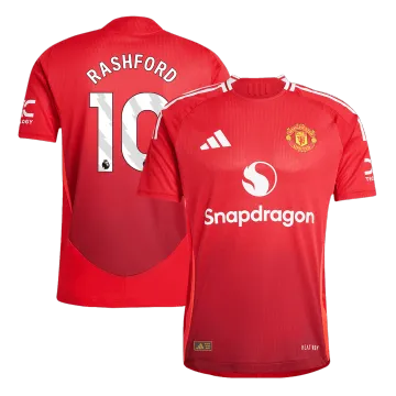 RASHFORD #10 Manchester United Home Authentic Soccer Jersey 2024/25
