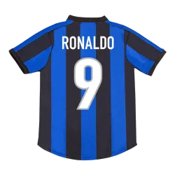 Vintage Soccer Jersey Retro RONALDO #9 Inter Milan Home 1999 - product photo Vintage Soccer Jersey Retro RONALDO #9 Inter Milan Home 1999 product image