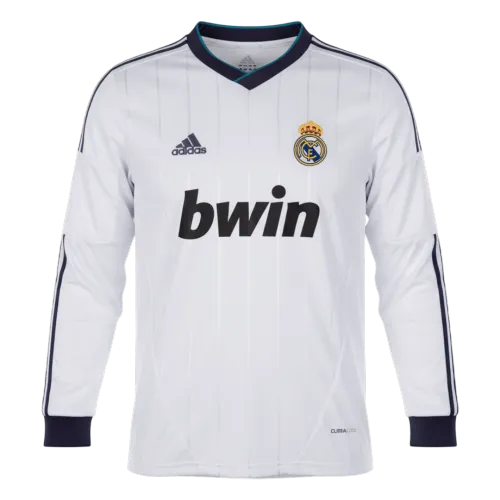 Retro Soccer Jersey Real Madrid Home Long Sleeve 2012/13