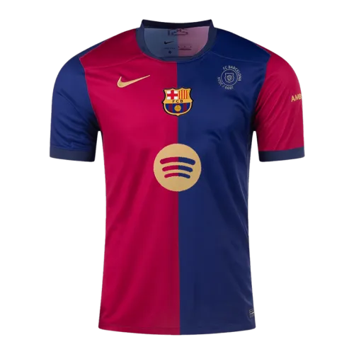 Barcelona Home Soccer Jersey 2024/25 125th Anniversary (Spotify Logo Without Text)