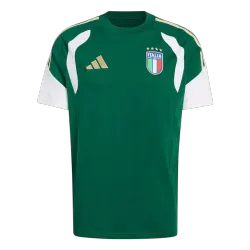 Italy Pre-Match Men's Soccer Jersey World Cup 2026 Green front view with crest.