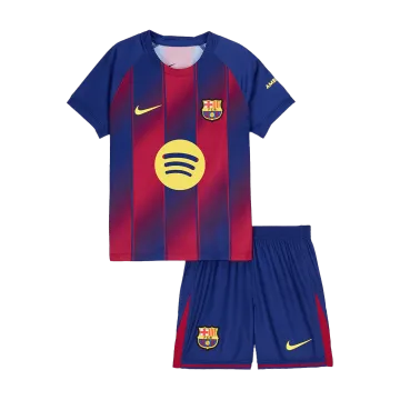 Barcelona Home Kids Soccer Jerseys Kit 2025/26