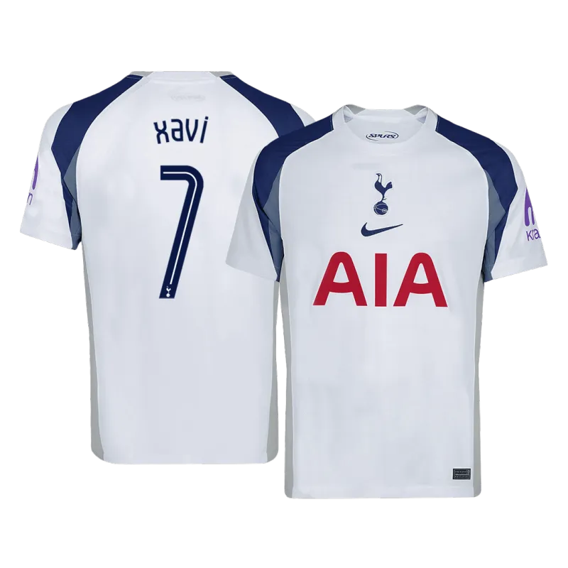 XAVI #7 Tottenham Hotspur Home Soccer Jersey 2025/26 /UCL