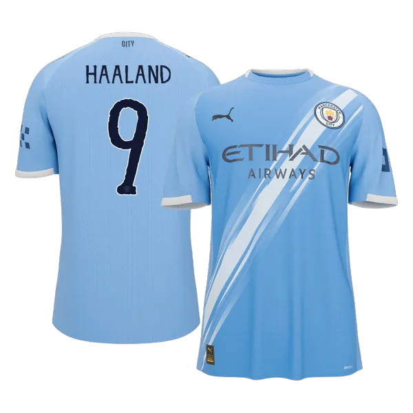 HAALAND #9 Manchester City 25/26 football jersey - A-Grade Quality Detail View
