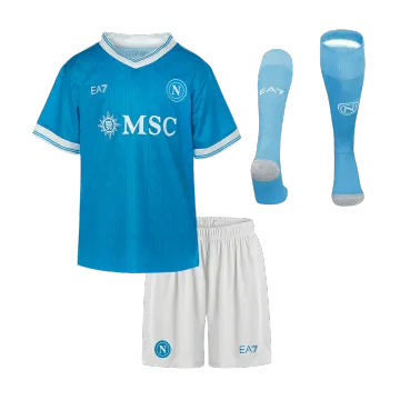 Napoli Home Kids Voetbalshirts Volledige Kit 2025/26