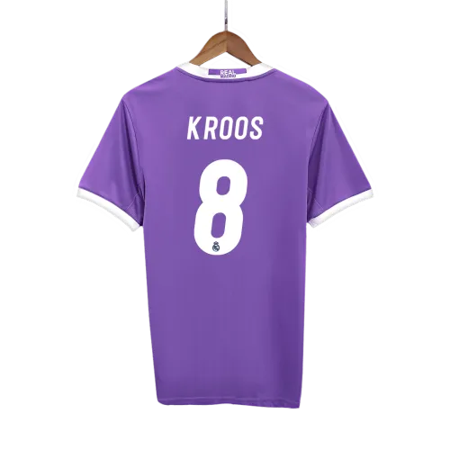 Vintage Men's Soccer Jersey Retro KROOS #8 Real Madrid Away 2016