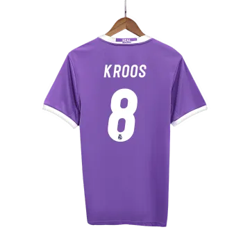 Vintage Men's Soccer Jersey Retro KROOS #8 Real Madrid Away 2016