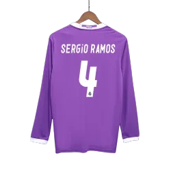 Vintage Soccer Jersey Retro SERGIO RAMOS #4 Real Madrid Away Long Sleeve 2016 - product photo Vintage Soccer Jersey Retro SERGIO RAMOS #4 Real Madrid Away Long Sleeve 2016 product image