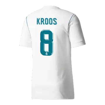 Vintage Men's Soccer Jersey Retro KROOS #8 Real Madrid Home 2017