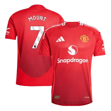 MOUNT #7 Manchester United Home Authentic Soccer Jersey 2024/25