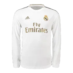 Vintage Soccer Jersey Retro Real Madrid Home Long Sleeve 2019/20 - product photo Vintage Soccer Jersey Retro Real Madrid Home Long Sleeve 2019/20 product image
