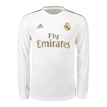 Vintage Soccer Jersey Retro Real Madrid Home Long Sleeve 2019/20