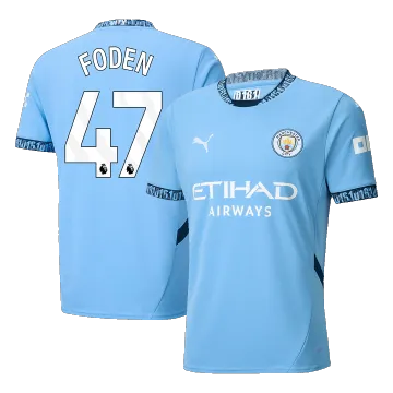 FODEN #47 Manchester City Home Men's Soccer Jersey 2024/25