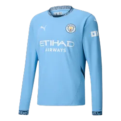 Manchester City Home Long Sleeve Soccer Jersey 2024/25 - product photo Manchester City Home Long Sleeve Soccer Jersey 2024/25 product image