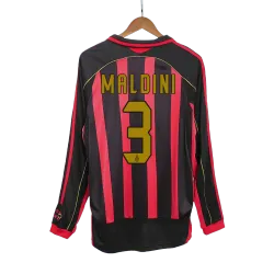Vintage Soccer Jersey Retro MALDINI #3 AC Milan Home Long Sleeve 2006/07 - product photo Vintage Soccer Jersey Retro MALDINI #3 AC Milan Home Long Sleeve 2006/07 product image