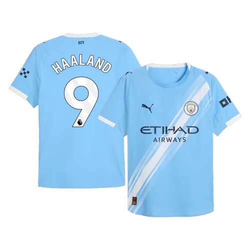 HAALAND #9 Manchester City Home Authentic Men's Soccer Jersey 2025/26