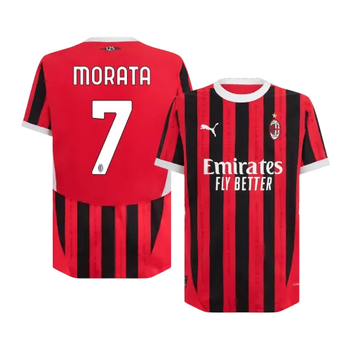 MORATA #7 AC Milan thuiswedstrijd-voetbalshirt Premium 2024