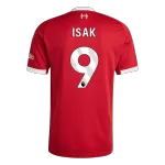 ISAK #9 Liverpool Home Soccer Jersey 2025/26