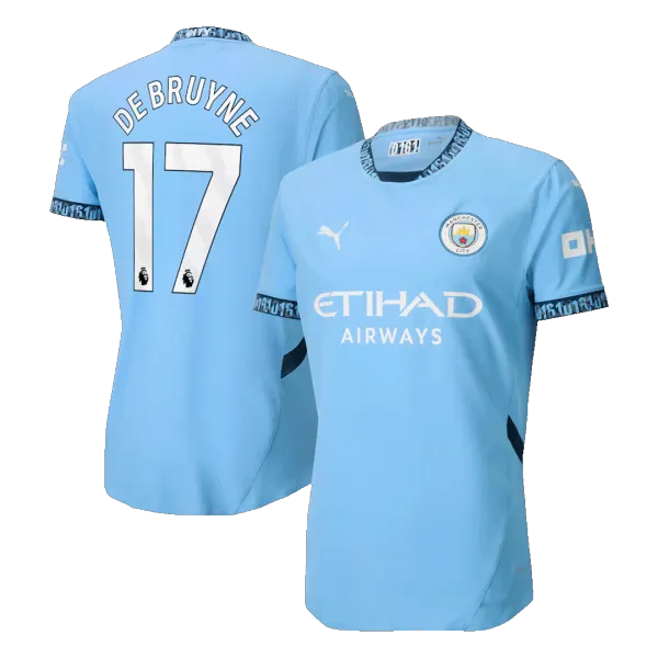 DE BRUYNE #17 Manchester City authentic soccer jersey - A-Grade Quality Detail View