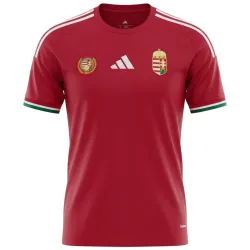 Hungary Home Soccer Jersey World Cup 2026 - product photo Hungary Home Men's Soccer Jersey World Cup 2026 front view featuring team crest and design.