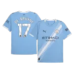 DE BRUYNE #17 Manchester City Home Men's Soccer Jersey 2025/26