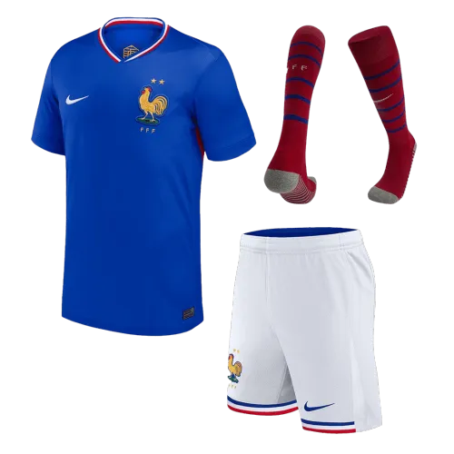 France Home Kids Soccer Jerseys Full Kit EURO 2024