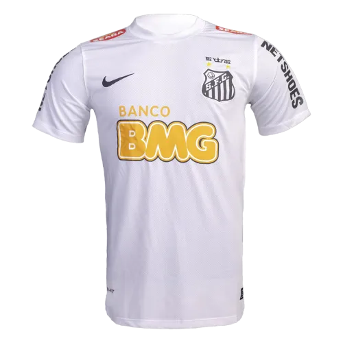 Vintage Men's Soccer Jersey Retro Santos FC Home 2012