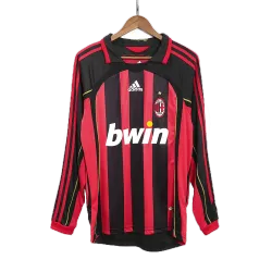 Vintage Soccer Jersey Retro AC Milan Home Long Sleeve 2006/07 - product photo Vintage Soccer Jersey Retro AC Milan Home Long Sleeve 2006/07 product image