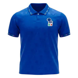 Retro Soccer Jersey Italy Home 1994 - product photo Retro Men's Soccer Jersey Italy Home 1994 front view, classic blue with crest.